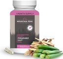 Mountain Peak Nutritionals Permeable Gut Formula - Ajuda a proteger o estômago e revestimento intestinal - Leaky Gut & Gastro Suplemento de suporte - Suplemento dietético hipoalergênico (90 Cápsulas vegetarianas)