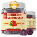 Sugar Free Berberine Gummies, GLP-1 Friendly with 3G Fiber, Vegan, 60cts