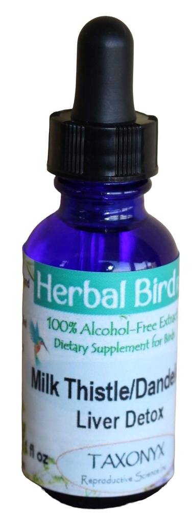 Taxonyx Cardo de Leite / Dente-de-leão para pássaros - Herbal Bird RX (1 fl oz)