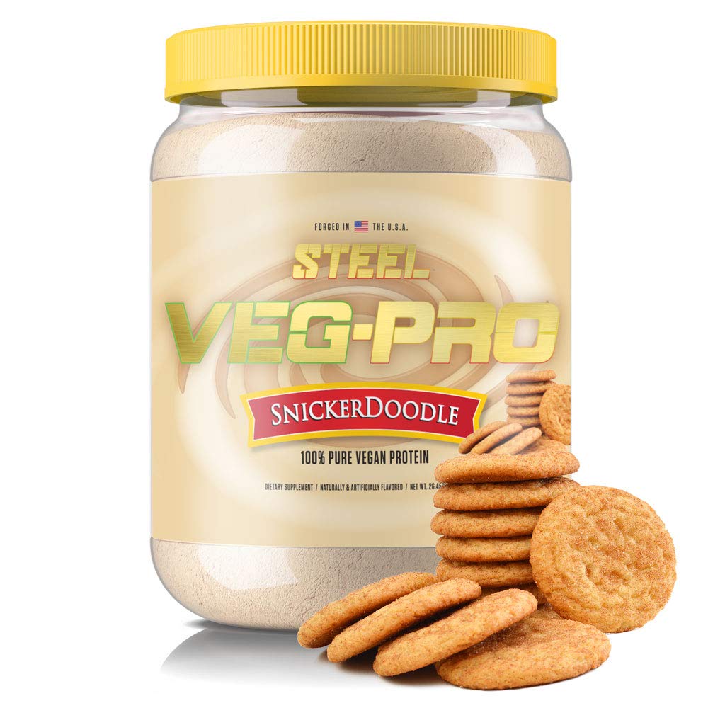 Suplementos de aço Veg-PRO □ Vegan Protein Powder, Snickerdoodle □ 25 Servings (1.65lbs)