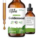 Selvagem & orgânica Goldenseal Tintura - Lung & Digestive Support - Goldenseal Raiz Extrair gotas líquidas - Vegan, Açúcar & Álcool-Free Herb Suplemento - 4 fl oz