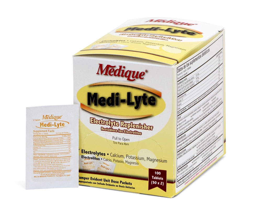 Medique 03033 Comprimidos Eletrolíticos Medi- Lyte w/ Cloreto de potássio para Cães, 100 Comprimidos