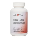 Alaya Naturals - Antárctico Krill Oil 500mg Suplemento com fosfolipídios, EPA/DHA Omega 3 & Astaxantina - Não-GMO - PCB Testado Krill Oil - 60 Softgels