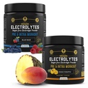 Eletrólitos HRDWRK Pó com Magnésio, Potássio - Eletrólitos gratuitos de açúcar Aumente a resistência e reduza a fadiga com este Suplemento de Eletrólitos - Hidratação Máxima - Keto Friendly