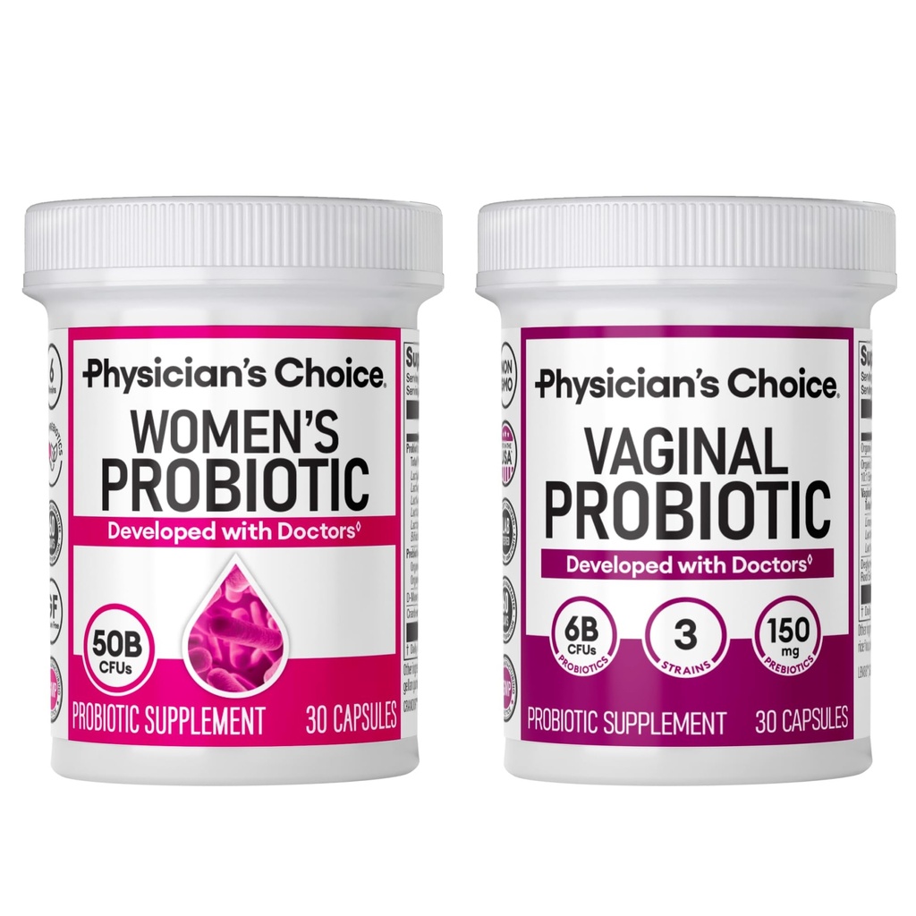 CHOICE médico feminino poder Duo Bundle - Vaginal Probiótico + Mulheres Probiótico
