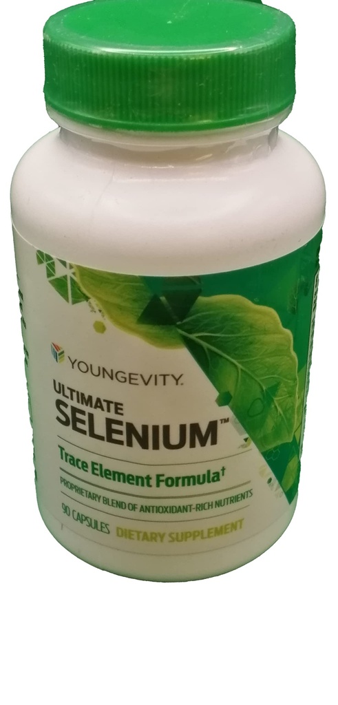 Youngevity Ultimate Selenium + Cofactors - Suplemento Mineral Essencial para Apoio Imune, Defesa Antioxidante, Função da Tiróide e Saúde Celular (I-selenometionina) - (90 Cápsulas)