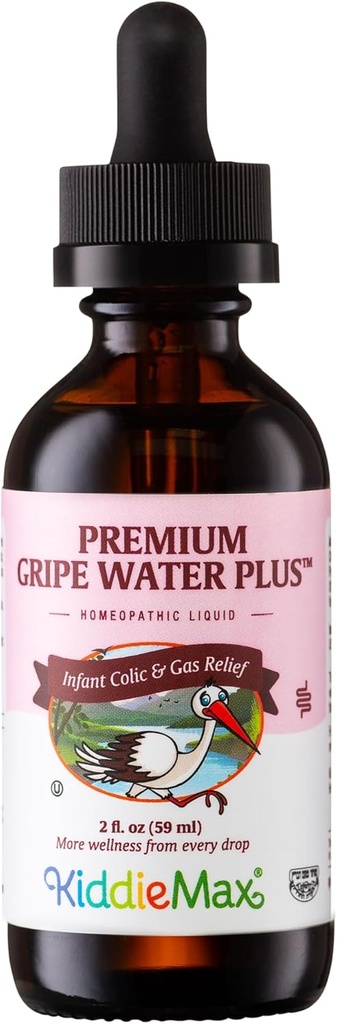 Maxi Health Gripe Água para Bebês – Gotas de gás calma do bebê homeopático de ação rápida para recém-nascidos – Camomila Natural, Ginger, hortelã e funcho Água do bebê para Soluços (2 fl oz)