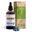 Segredos da Tribe Bilberry Fruit Alcohol-Free Liquid Extract, USDA Organic Bilberry (Vaccinium Myrtillus) Secado Fruit Tinture Supplement (4 FL OZ)