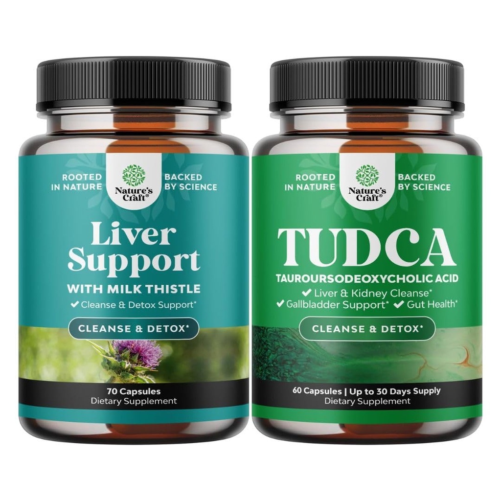 Pacote de Fígado Cleanse Detox & Repair Fórmula e suplemento avançado de suporte de fígado TUDCA - com cardo de leite Dente-de-leão raiz alcaçuz e extrato de alcachofra - força extra TUDCA 500mg sales Bile