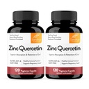 Sandhu's Zinc Quercetin 120 Cápsulas Vegetarianas (Pacote de 2)
