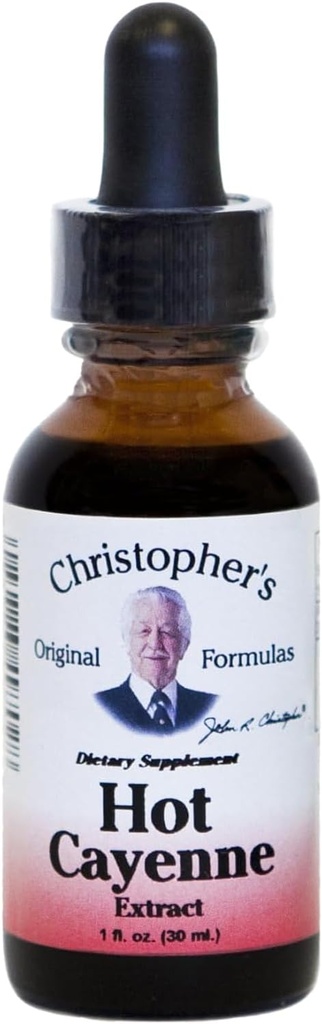 Fórmulas originais de Christopher Hot Cayenne Extract, 1 fl oz - Suplemento de ervas naturais