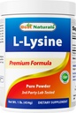 Best Naturals Lysine Powder, 1 Libra - 100% Puro (1 LB (Pacote de 1))