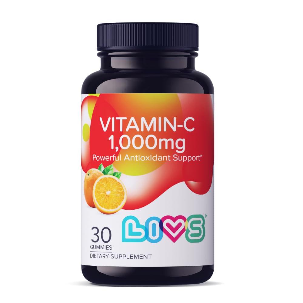 Vitamina C 1000mg chicletes para crianças e adultos .Antioxidante & Imune Suporte Suplemento . . Vegan Multivitamin para cabelos, Pele e unhas . . Não-GMO, Gluten-free, Gelatina-free mastigable 1000mg por serviço 30 Ct