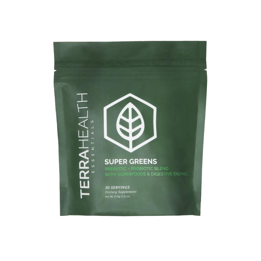 Terra Health Essentials® Super Verdes □ Verdes Superalimentares Orgânicos Powder
