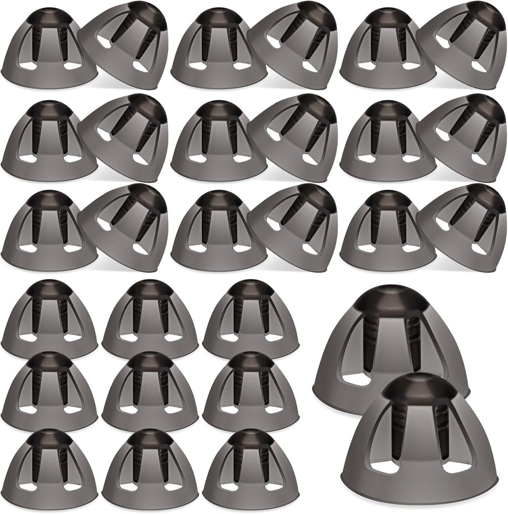 Geiseralie 30 Pcs Hearing Aid Domes 8mm Hearing Aid Open Domes Substituições Médio Open Hearing Aid Accessories Compatível com GN Resound Hearing Aids Ear Tips