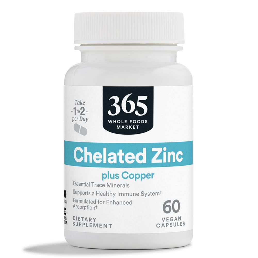 365 by Whole Foods Market, Quelated Zinc, 60 CT