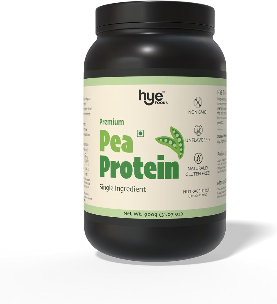 HYE ALIMENTOS Premium proteína de ervilha em pó 2 lb , Vegan proteína em pó , sem glúten , sem sabor , fácil de digerir , 100% Ervilhas , 30 Servings