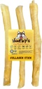 Varas de colagénio puras de 12 polegadas de Woofley para cães (3 Conde) - Mastiga para cães médios e grandes - Bully Stick Rawhide Alternativa