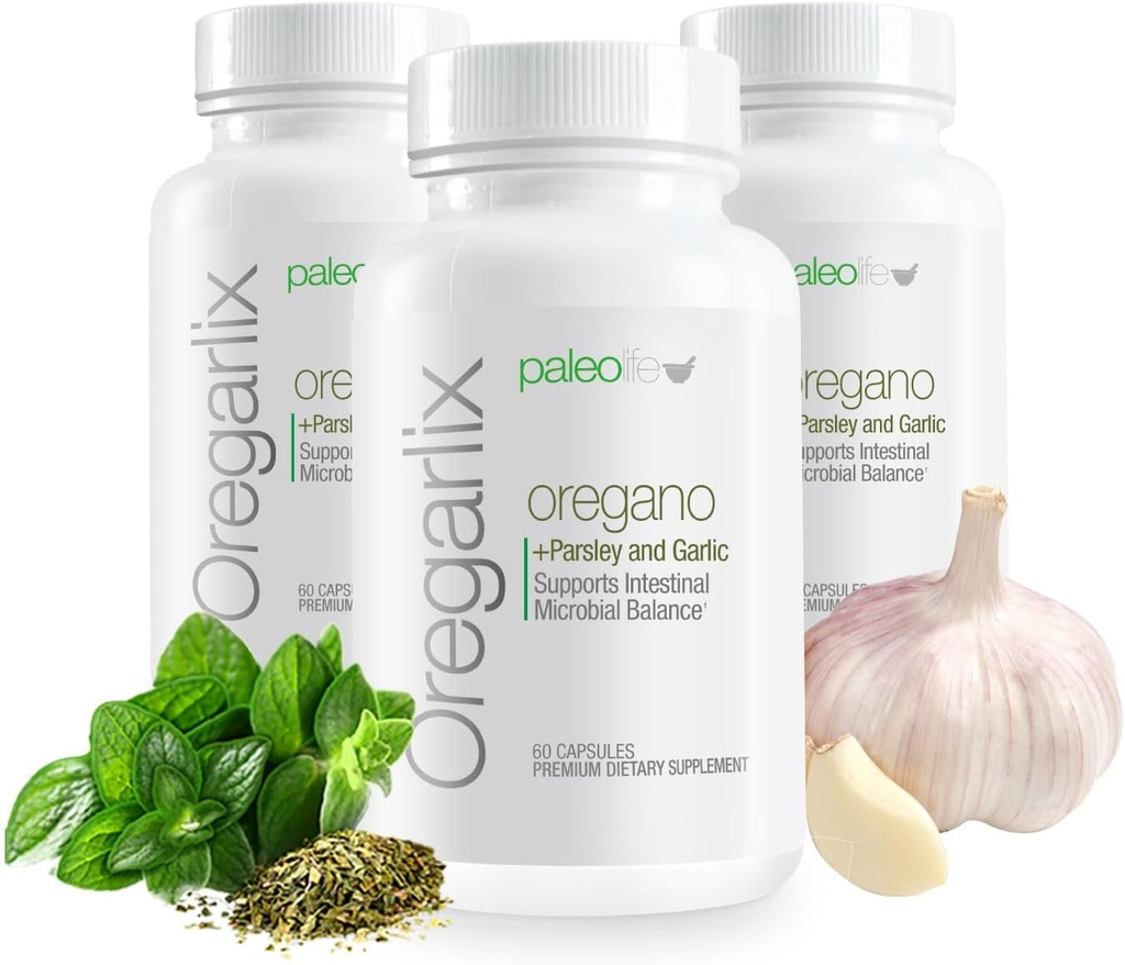 Oregarlix Premium. Gut Health Supplement. Equilíbrio Microbial com Prebióticos Premium - Ajude a manter boas bactérias saudáveis e crescendo - 100% natural (3-Pack)