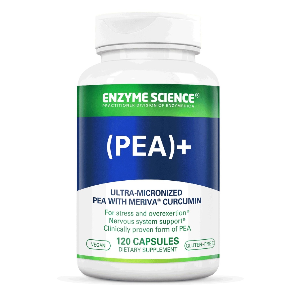 Enzyme Science Pea + Suplemento de Curcumina Turmérica para Apoio Fisiológico Ajuda a apoiar Sistemas Nervosos, Imunes e Musculares - 120 Cápsulas