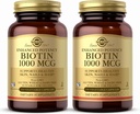 Solgar Biotin 1000 mcg, 250 Cápsulas Vegetais (Pacote de 2) - Suporta pele saudável, unhas e cabelo - Metabolismo de Energia - Potência aumentada - Não-GMO, Vegan, Sem glúten, Leite Livre, Kosher - 500 Servings