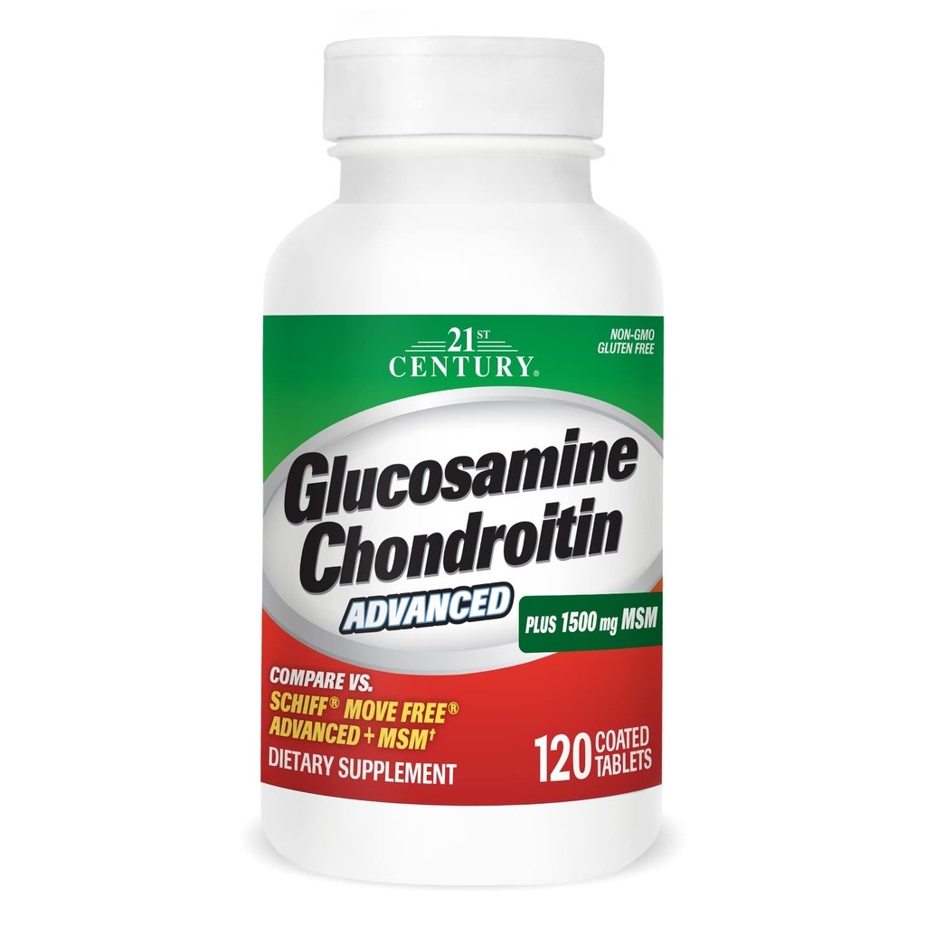 Cuidados de saúde do século 21 Glucosamina Chondroitin Advanced 120 Tabs (27291)