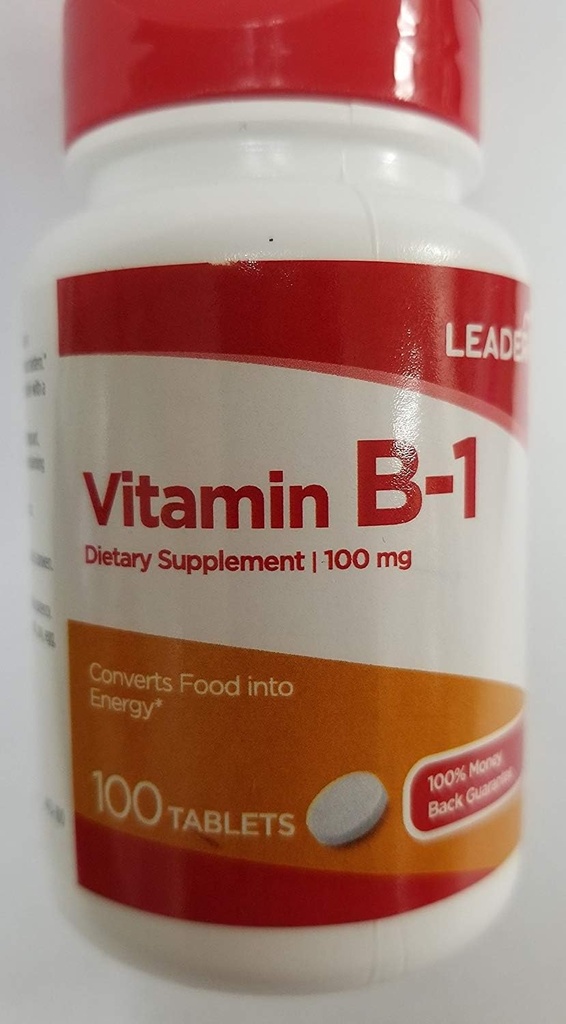Líder Vitamina B-1 100mg, 100 comprimidos cada (Pack de 3)