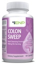 ENP Colon Varrer 15 dias Colón Limpar com Psyllium Husk, Cascara Sagrada, e Bentonite, 60ct