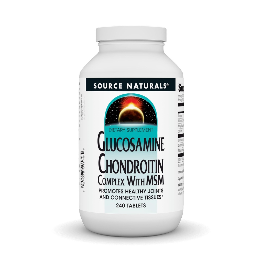 Naturals Fonte Complexo de Condroitina de Glucosamina com HSH, Promove Juntas Saudáveis e Brinquedos Conectivos* - 240 Comprimidos