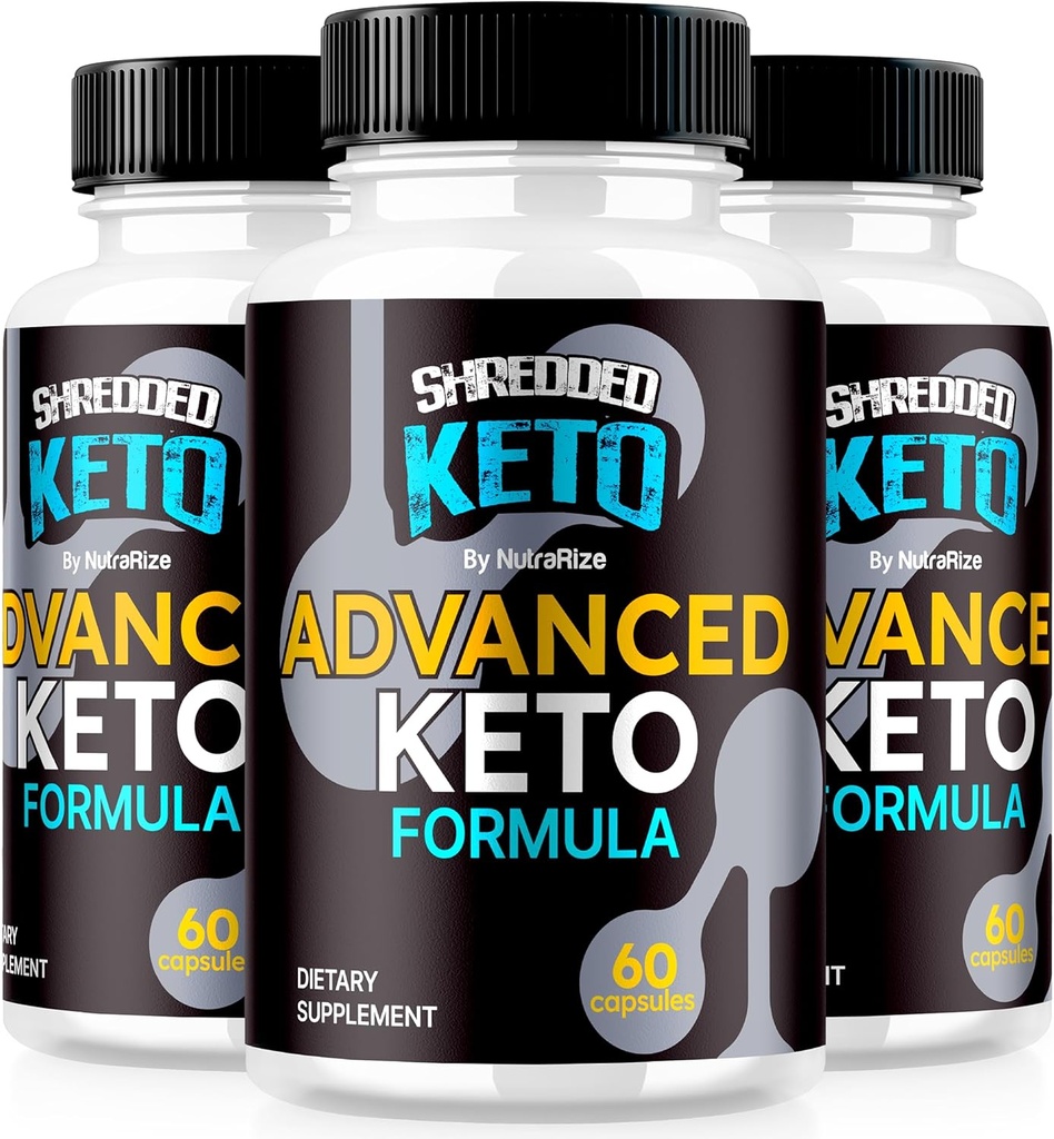 (3 Pack) Shred Keto Pills, Premium Keto Shred Weight Loss Cápsulas, Todos os suplementos naturais Keto para apoiar Fitness e Body Goals, Comentários oficiais ShreddedKeto (180 Cápsulas)