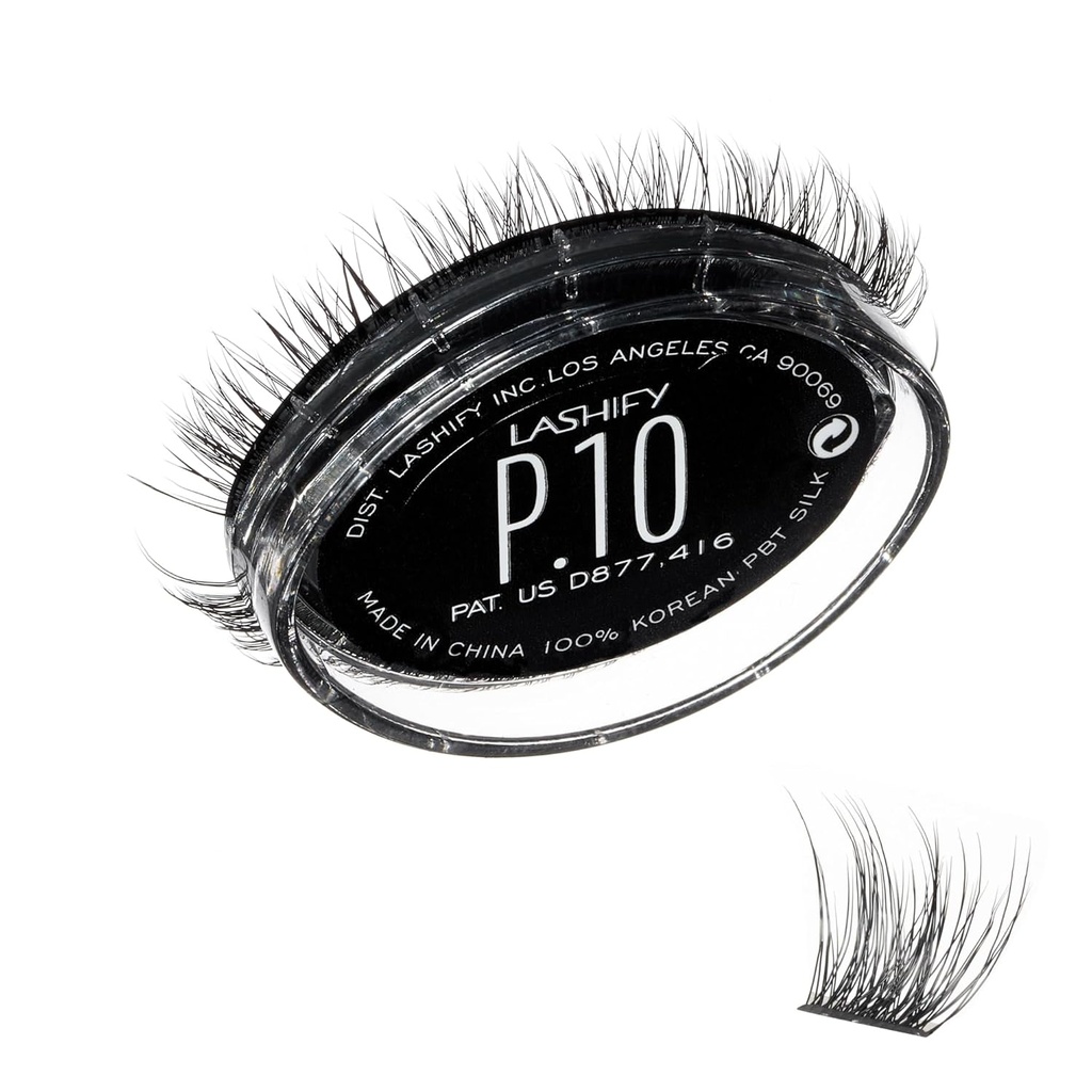 Lashify Plushy 10 milímetros Gossamer chicotadas em preto, fácil DIY falsos chicotadas para um olhar volumoso ainda natural