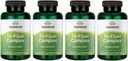 Complexo de Tri-Fiber Swanson - Suplemento de Saúde Digestiva Made with Psyllium, Aveia Bran, & Apple Pectin - (100 Cápsulas) (4 Embalagem)
