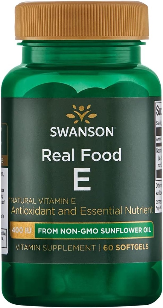 Swanson NAT E-400 Real Food 400UI(268MG) 60S