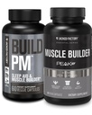 Jacked Factory Build PM Night Time Muscle Builder & Sleep Aid (60 cápsulas) & Essentials Muscle Builder - Daily Strength Builder para homens com pico ATP (30 cápsulas)
