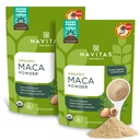 Navitas Organics Maca Powder, 16 onças. (2-Pack), 181 Servões - Orgânico, Não-Gmo, Baixa Temp-Secado, Sem glúten, Castanho claro