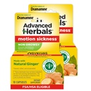 Dos Criadores de Dramamina, Herbais Avançados, Não-Drowsy, Alívio de Doença de Movimento, Feito com Ginger Natural, 18 Conde, 2 Pack