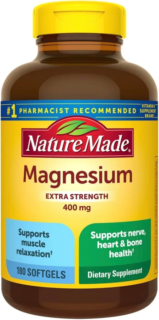 Magnésio 400 mg., 180 Softgels