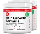 iRestaurar suplemento de crescimento do cabelo – Natural DHT Blockers & Multivitamin Blend – Vegan, Não-GMO, 90 Cápsulas – Suporta mais grosso, cabelo mais forte para homens e mulheres – 2-Pack
