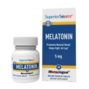 Fonte Superior Melatonina 5 mg - Suplemento de Apoio ao Sono Saudável para Adultos - Fórmula de Melatonina com Ajudas de Camomila Relaxação e repouso - 60 comprimidos de dissolução sublingual