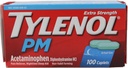 TYLENOL PM Reliever de dor extra força / Nighttime Sleep Aid Caplets 100 ea