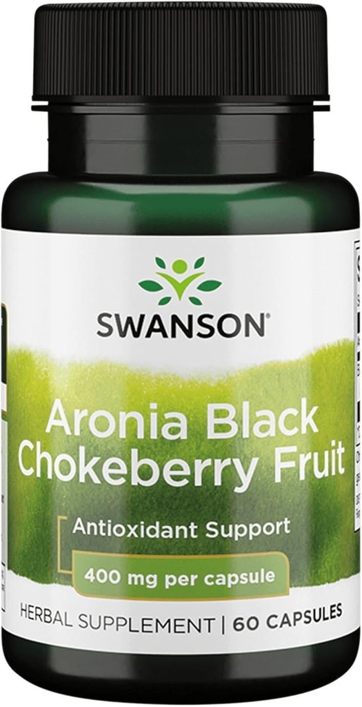 Swanson Full Spectrum Aronia (Chokeberry) 400 Milligrams 60 Cápsulas