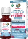 MaryRuth Organics USDA Organic 40 Womens Probiotic Liquid Drops - Probióticos para a Saúde Digestiva - Problemas GI Relacionados com o Estresse - Ocasional gás alívio para adultos - Vegan
