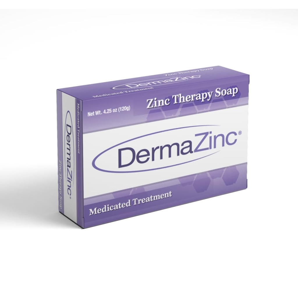DermaZinc Therapy Sabão, Sabão de Zinco para a Pele, Alívio da Distúrbio da Pele para Psoríase, Dermatite, Eczema e Outros Sintomas