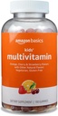 Noções básicas Multivitamina infantil, 190 chicletes, laranja, cereja e morango (antes Solimo)