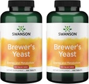 Levedura de Swanson Brewer - Fórmula Vitamina Complexo B (500mg, 500 comprimidos) (2 embalagem)