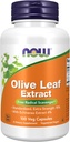Now Foods Supplements, Extrato de Folha de Oliva com Extrato de Echinacea 4%, Força Extra, Free Radical Scavenger*, 100 Veg Cápsulas