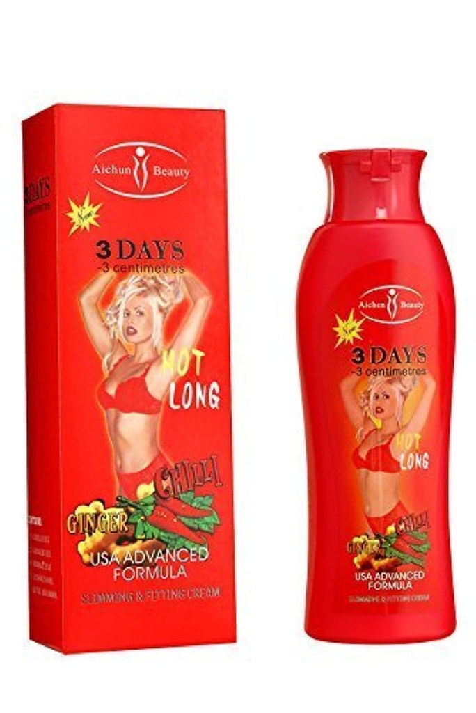 AICHUN BEAUTY Hot Chilli & Ginger emagrecimento creme perder peso dissolvendo gordura rápida 200ml (2 pacote)