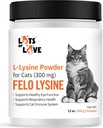 FELO LYSINE - Pó de L-lisina para gatos 300 mg (Thomas Pet Mais cedo), 12 onças