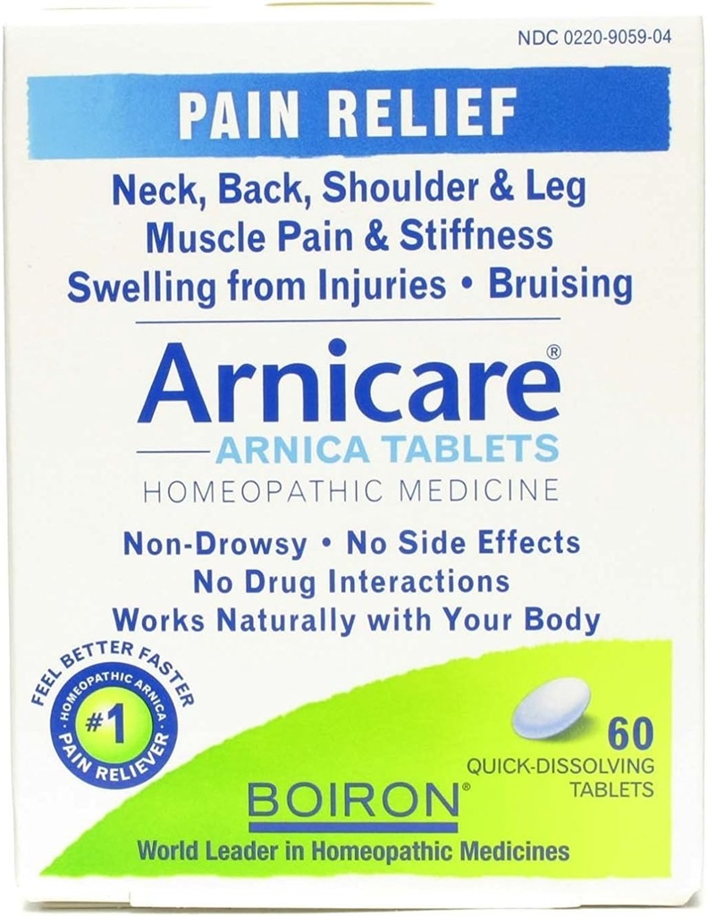 Boiron Arnicacare Arnica Comprimidos 60 ea (embalagem de 3)