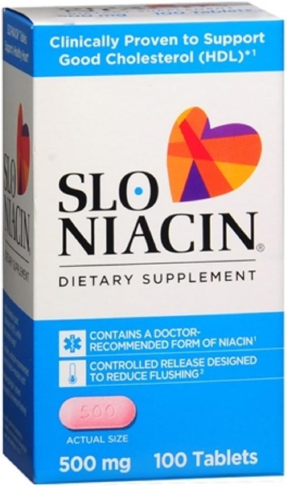 Slo-Niacina 500 mg Comprimidos 200 Comprimidos